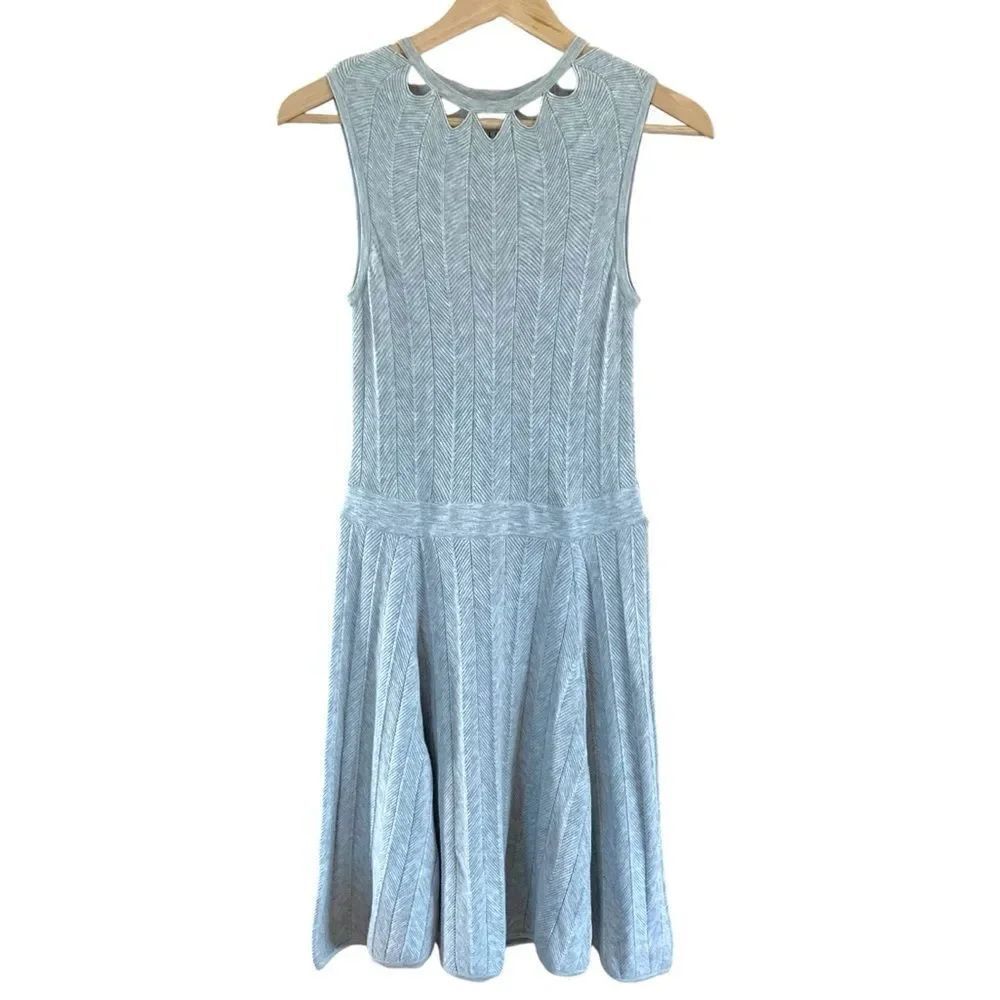 Milly Sleeveless Knit Pleated Dress